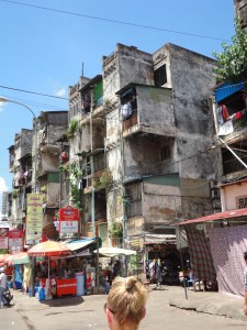 the white building, phnom penh.  a community for artists, prostitutes and other misfits. think 'cambodian chelsea hotel'.